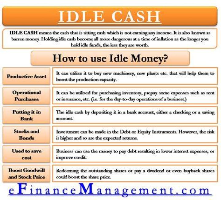 How do you use idle cash?