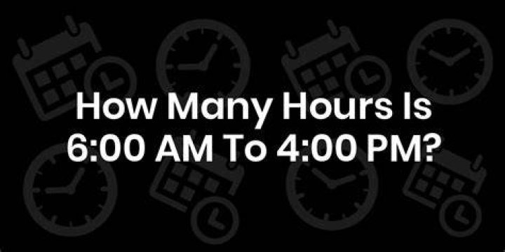 How many hours is 6am PM?