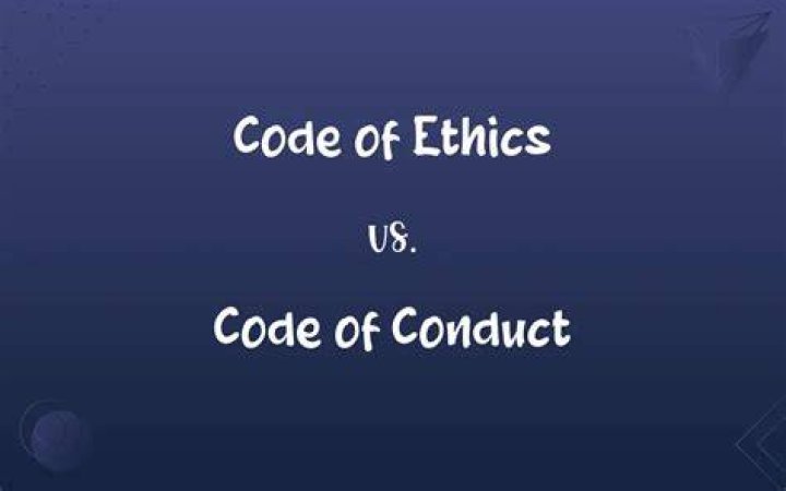 Is a code of conduct the same as code of ethics?