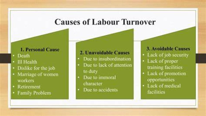 What causes Labour turnover?
