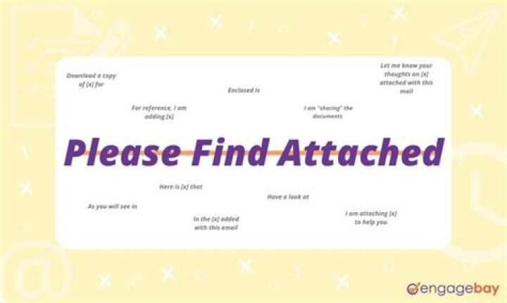 What is the proper way to say Attached please find?