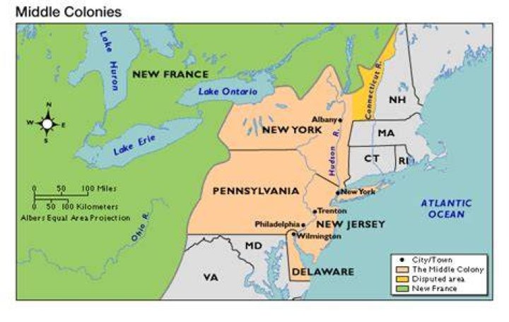 What were the Middle Colonies primarily known for?
