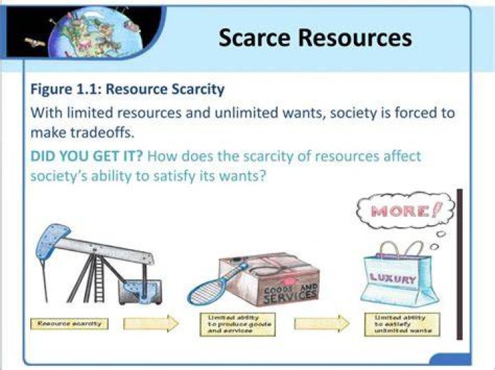 Which is an example of a scarce resource?