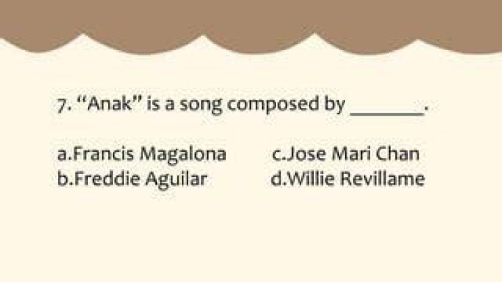 Who composed Anak?