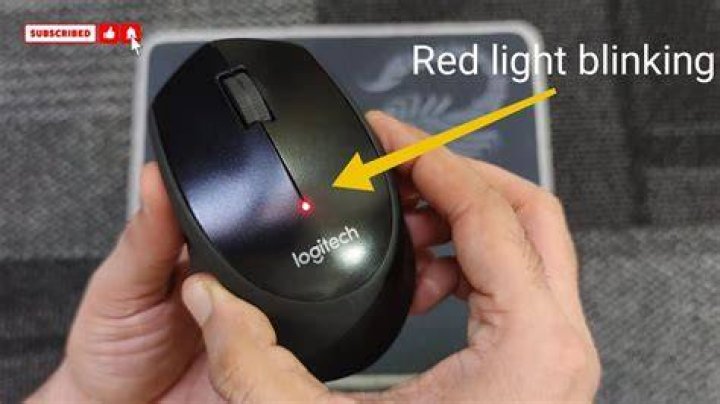 Why is my mouse red light blinking?